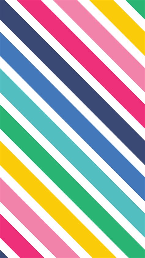 Happy Stripe iPhone Wallpaper by Emily Ley | Colorful wallpaper ...