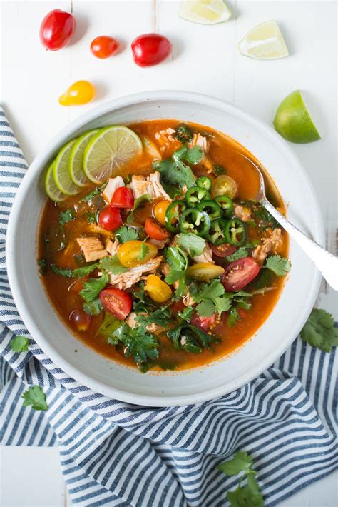 Instant Pot Loaded Mexican Chicken Soup - Real Food Whole Life