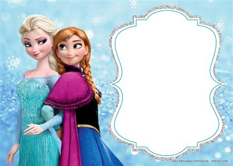 Free Printable Frozen Birthday Invitation Templates