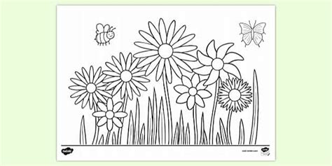 Free Printable Flower Colouring Page | Colouring Sheets