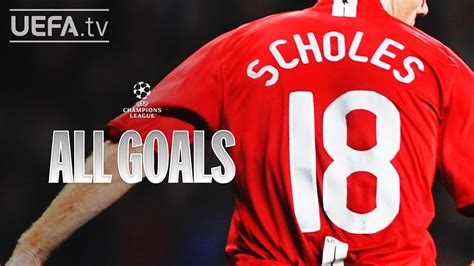 PAUL SCHOLES: ALL #UCL GOALS! - YouTube