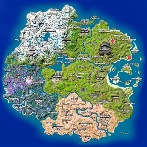 Fortnite Durr Burger Relics: Locations At The Temple And The Ruins ...