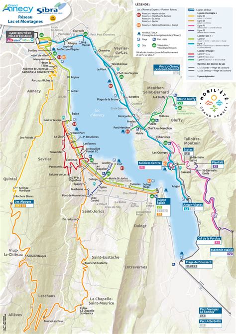 Tourist Map Of Lake Annecy Lake Annecy, Annecy, Tourist Map, 56% OFF