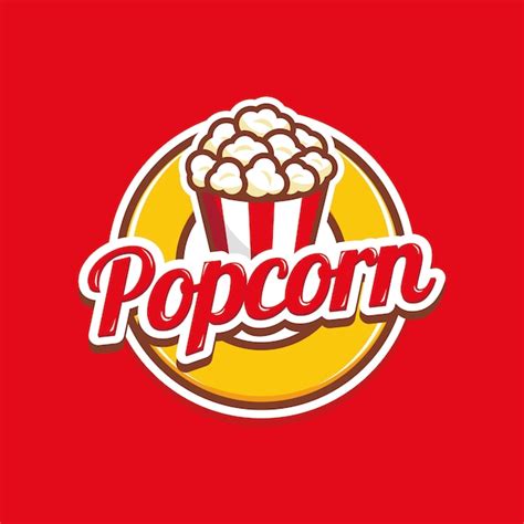 Premium Vector | Popcorn logo