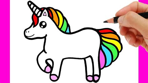 HOW TO DRAW A UNICORN EASY - HOW TO DRAW A RAINBOW UNICORN - YouTube