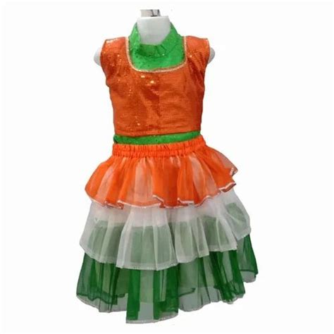 Women ITSMYCOSTUME Tri Colour Tiranga Fancy Dress Costume, For Schools ...