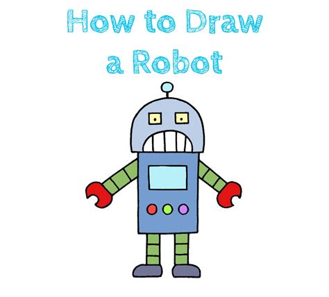 How To Draw A Robot Drawings Draw Drawing Tutorial | Images and Photos ...