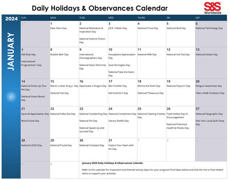 2024 Calendar Holidays And Observances Observances - 2024 Calendar With ...