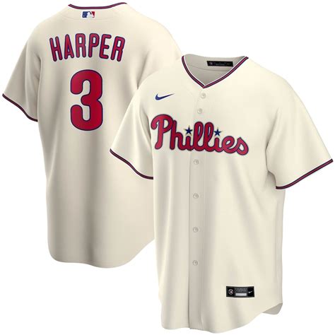 Youth Philadelphia Phillies Bryce Harper Nike Cream Alternate 2020 ...