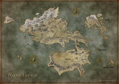 League of Legends Lore Map - What Box Game