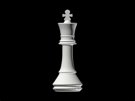 3d chess king model