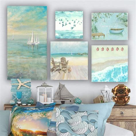 Decorative coastal wall art sets gallery walls – Artofit