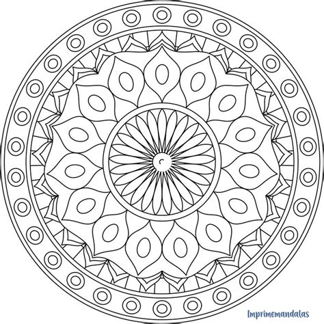 Mandala zentangle Fácil 22 | Mandala coloring pages, Mandala design ...