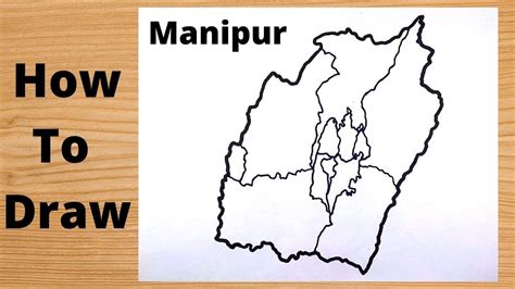 Drawing Manipur State with District Map - very easy - YouTube