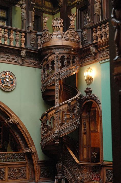 Spiral Staircase in Peles Castle | Castles interior, Architecture ...