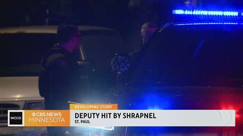 Ramsey County deputy hit by shrapnel after suspect fired shots at his ...