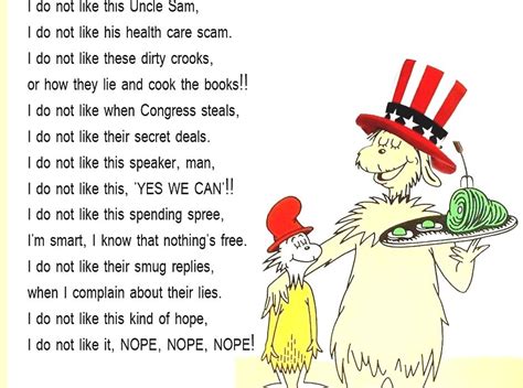 Dr. Seuss - Green Eggs And Ham Quote