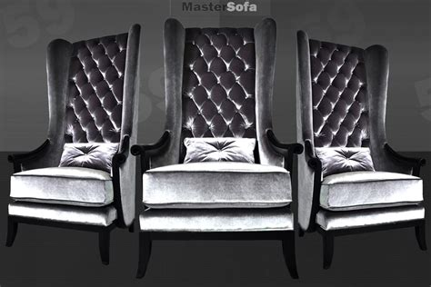 Montmartre High Back Velvet Chair from Mastersofa.com.au | Chair ...