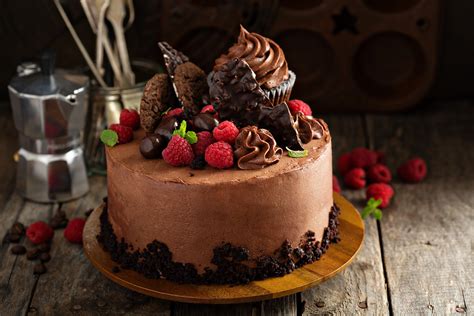 Download Raspberry Chocolate Still Life Pastry Food Cake 4k Ultra HD ...