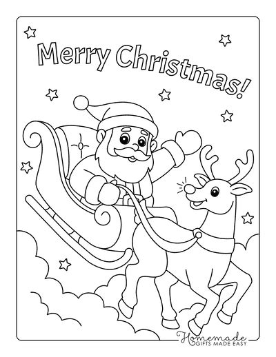 Christmas Coloring Book Pages For Kids