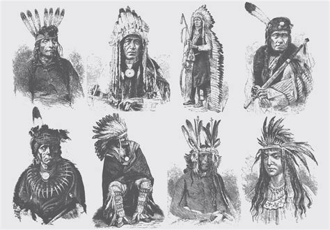 Native American People 121681 Vector Art at Vecteezy