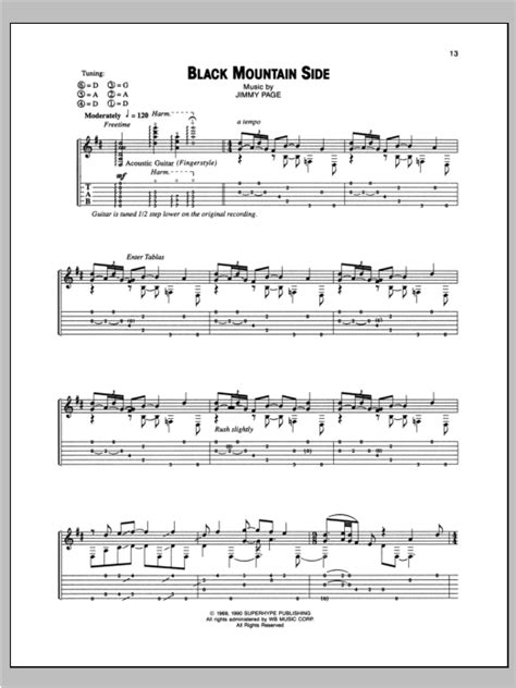 Black Mountain Side by Led Zeppelin - Guitar Tab - Guitar Instructor