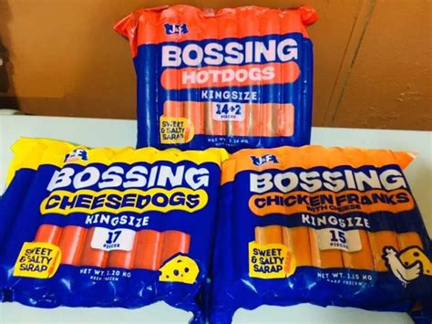 BOSSING HOTDOG CHEESEDOG AND CHICKEN FRANKS (1.7kg./Pack) | Lazada PH