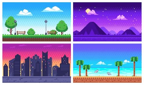 16 Bit Pixel Art Landscape / Veja mais ideias sobre pixel art, arte em ...