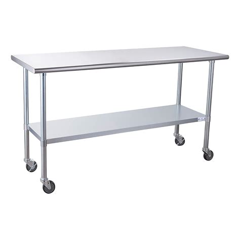 Home and Hotel Stainless Steel Table for Prep & Work 24 x 36 Inches ...