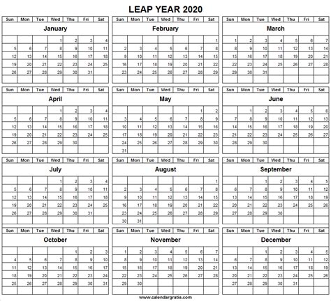 2023 Leap Year Calendar Free - Printable Templates Free