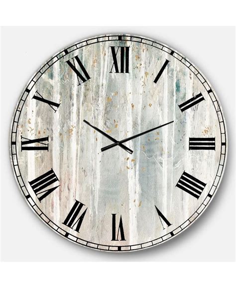 Designart Modern Farmhouse Oversized Metal Wall Clock - 36 x 36 - Macy ...