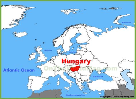 Map Of Hungary In Europe - San Antonio Map