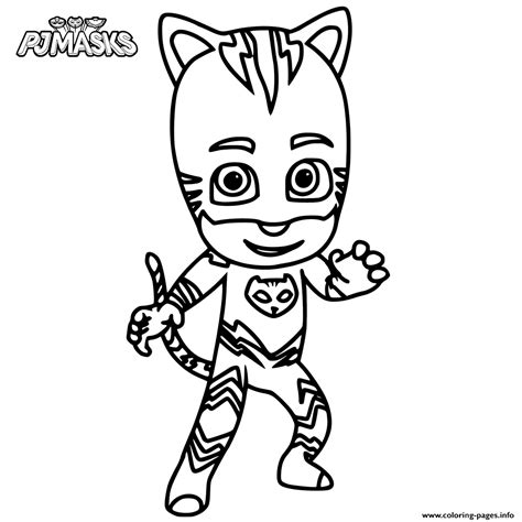 Catboy From PJ Masks Coloring Pages Printable