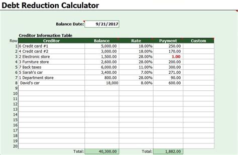 Debt Snowball Calculator Template Excel - Excel Tmp