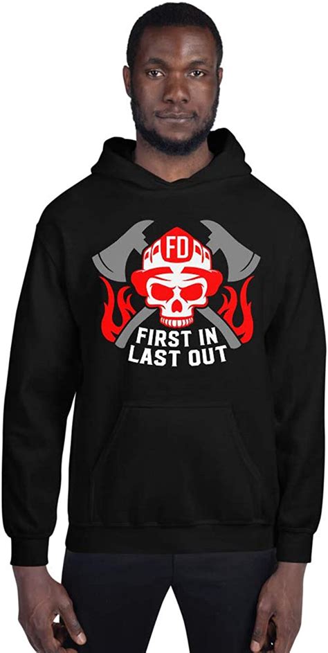 Fire Department Themed Unisex Gildan Hoodies at Amazon Men’s Clothing store