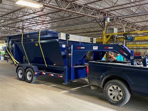 Blue Roll-Off Trailers For Sale - American Made Dumpsters