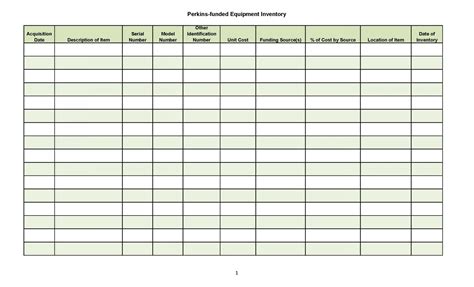 Warehouse Inventory Excel Template Free Download