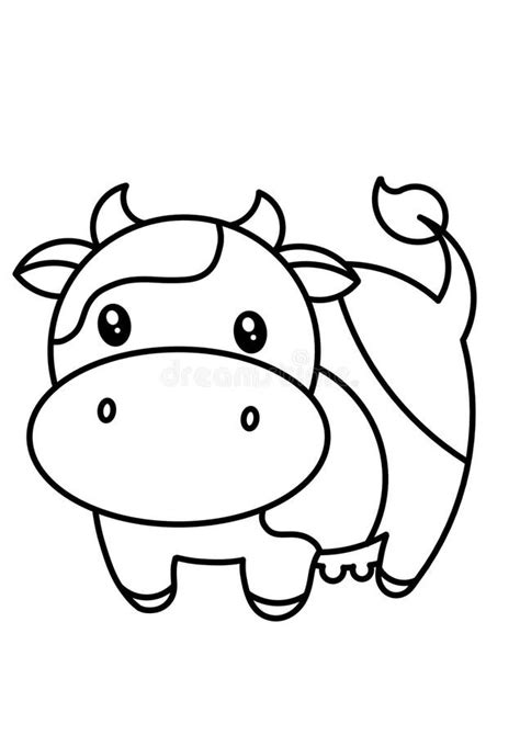 Cow Colouring Drawing Stock Illustrations – 300 Cow Colouring Drawing ...