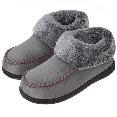 Vonmay - VONMAY Women's Suede Bootie Slippers Furry Plush Boots House ...