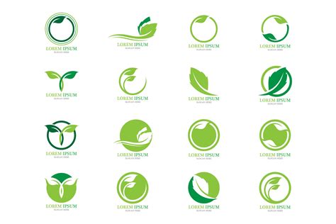 Ecology leaf green go green logo vector - MasterBundles