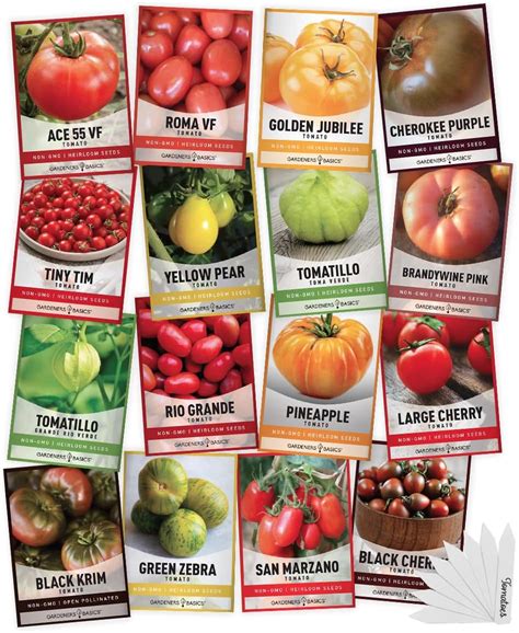 Amazon.com : Tomato Seeds for Planting 16 Variety Pack Heirloom Tomato ...