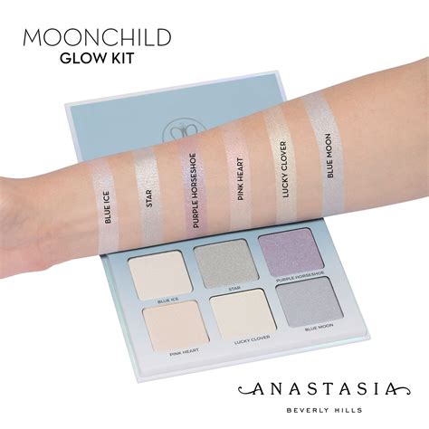 Moon Child swatched on light complexion | Moonchild glow kit, Glow kit ...