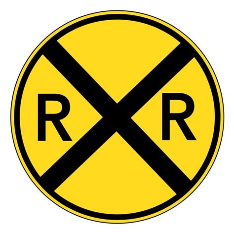 FREE HIGH RESOLUTION Railroad Sign Digital Download, Clipart | Railroad ...