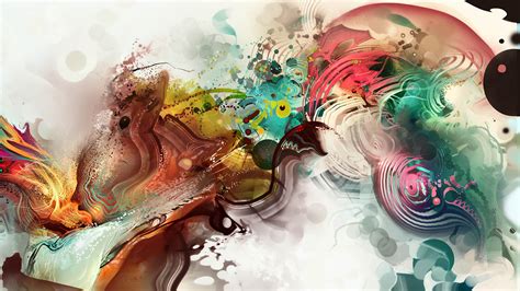 Vibrant Abstract Colors - HD Wallpaper for Artistic Inspiration