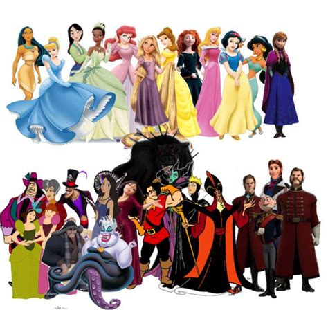 Disney princesses and their villains | Disney, Disney princess, Princess