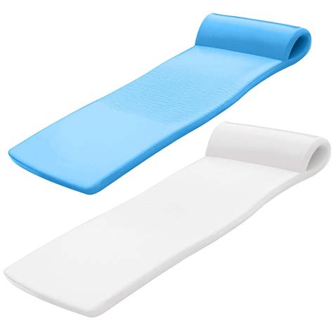 TRC Recreation Sunsation Foam Raft Lounger Pool Floats, Bahama Blue ...