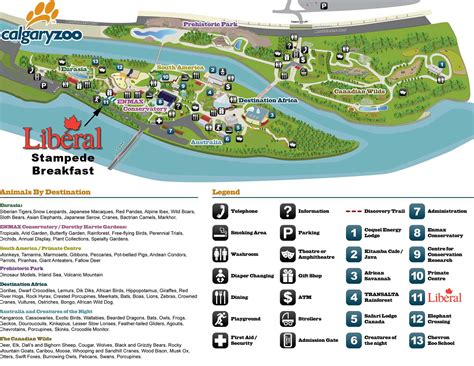 Calgary Zoo Map