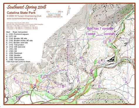 Catalina State Park Trail Map