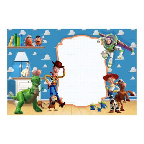 Blank Toy Story Invitations Template Free