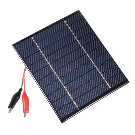 2.5W 5V Small Solar Panel Module DIY Polysilicon with 290mm Wire ...